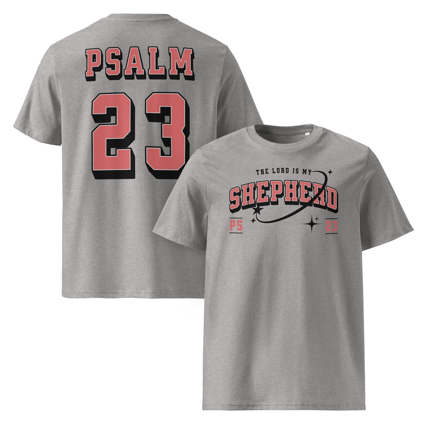 The Lord is My Shepherd Tee - Red/Black Logo