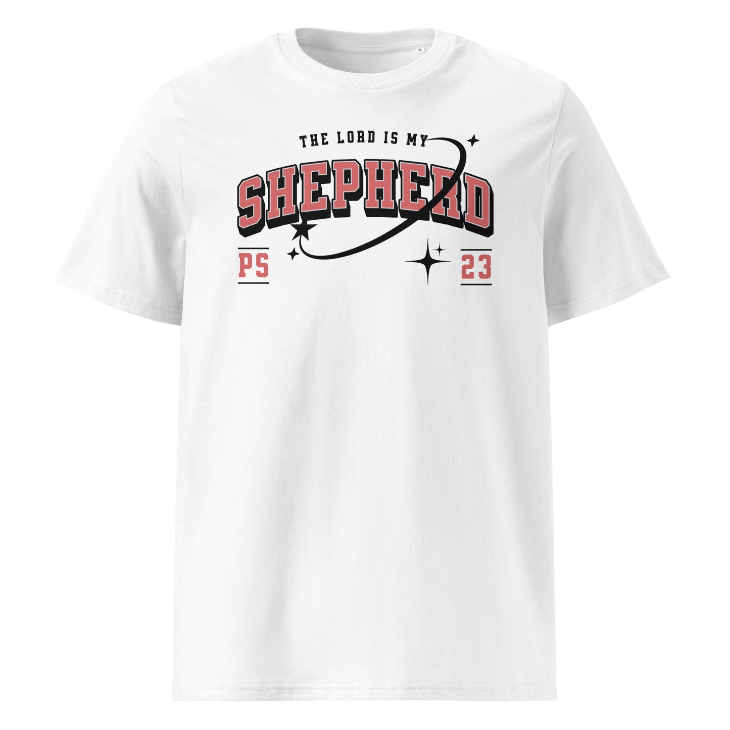 The Lord is My Shepherd Tee - Red/Black Logo