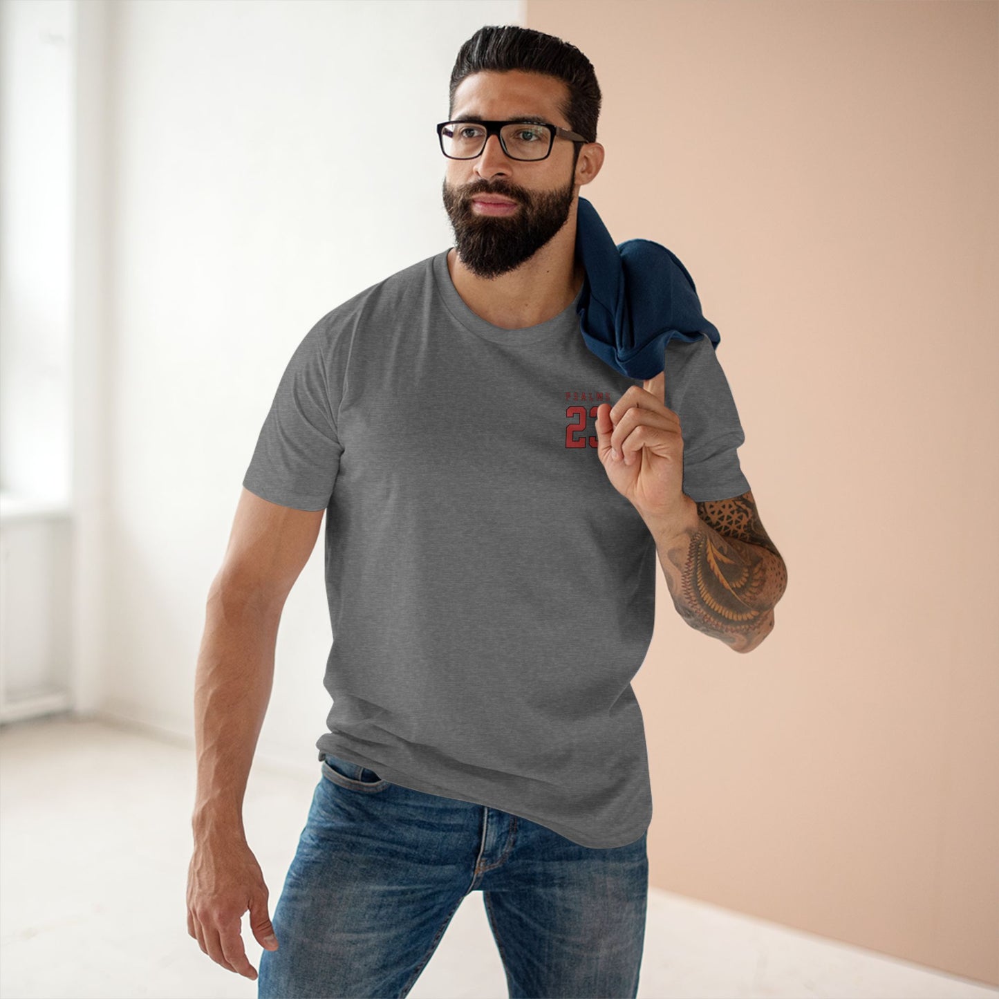 HT Red Shepherd Pocket Logo Tee