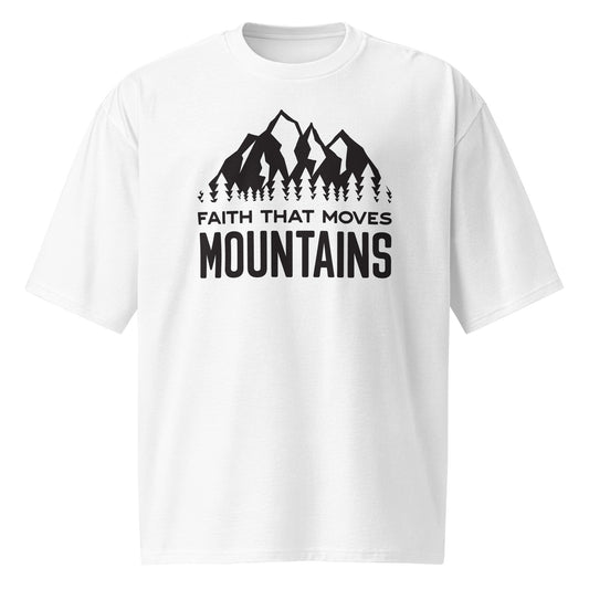 (Pre-Order by 30th July) Faith That Moves Mountains - Oversized Tee - Black Logo