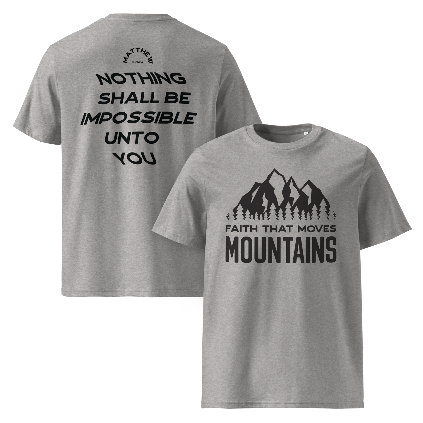 (Pre-Order by 23rd Jan) Faith That Moves Mountains Tee - Black Logo