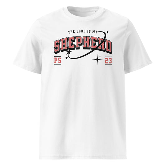 The Lord is My Shepherd Tee - Red/Black Logo