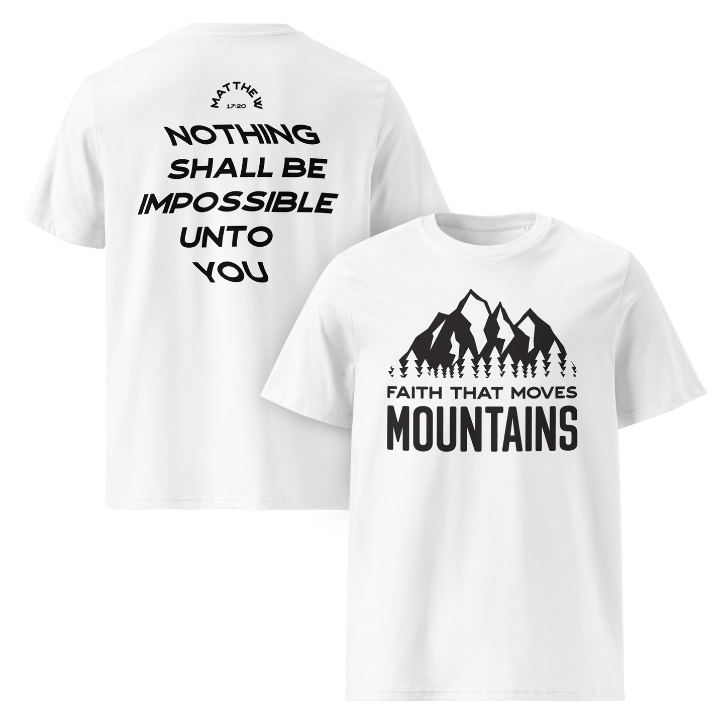 (Pre-Order by 23rd Jan) Faith That Moves Mountains Tee - Black Logo