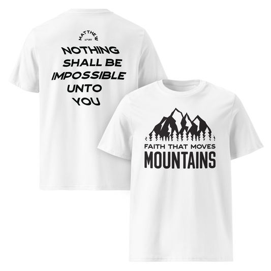 (Pre-Order by 23rd Jan) Faith That Moves Mountains Tee - Black Logo